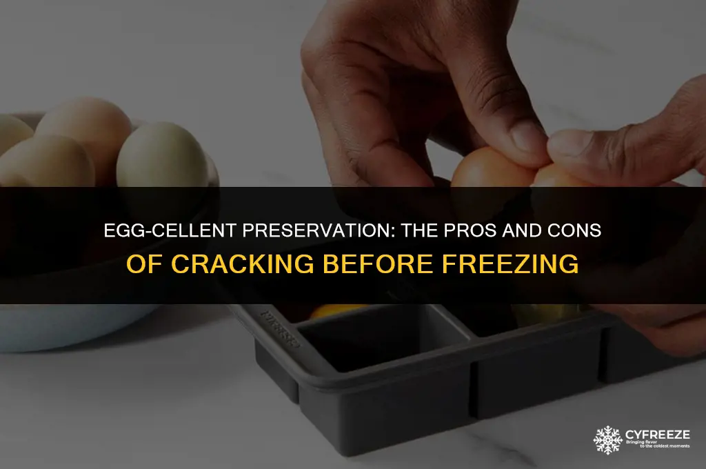 should you crack your eggs before freezing