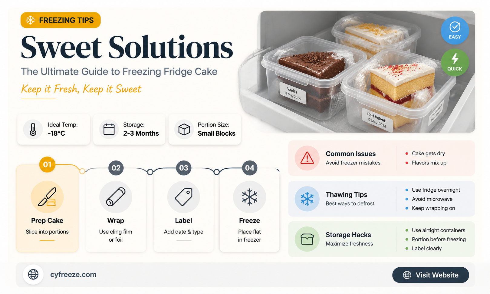 can you freeze fridge cake