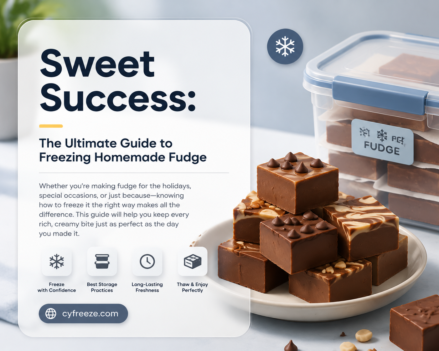 can you freeze fudge after you make it