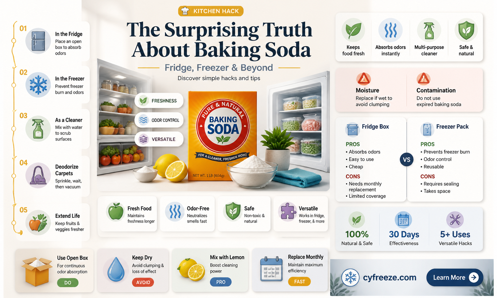 can you eat fridge freezer baking soda