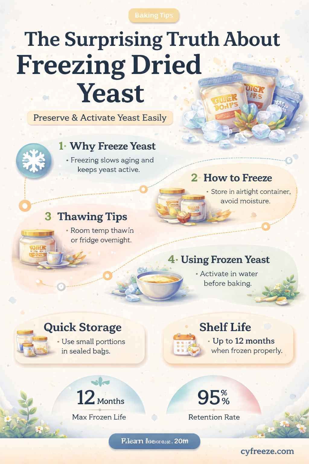 can you freeze dried yeast