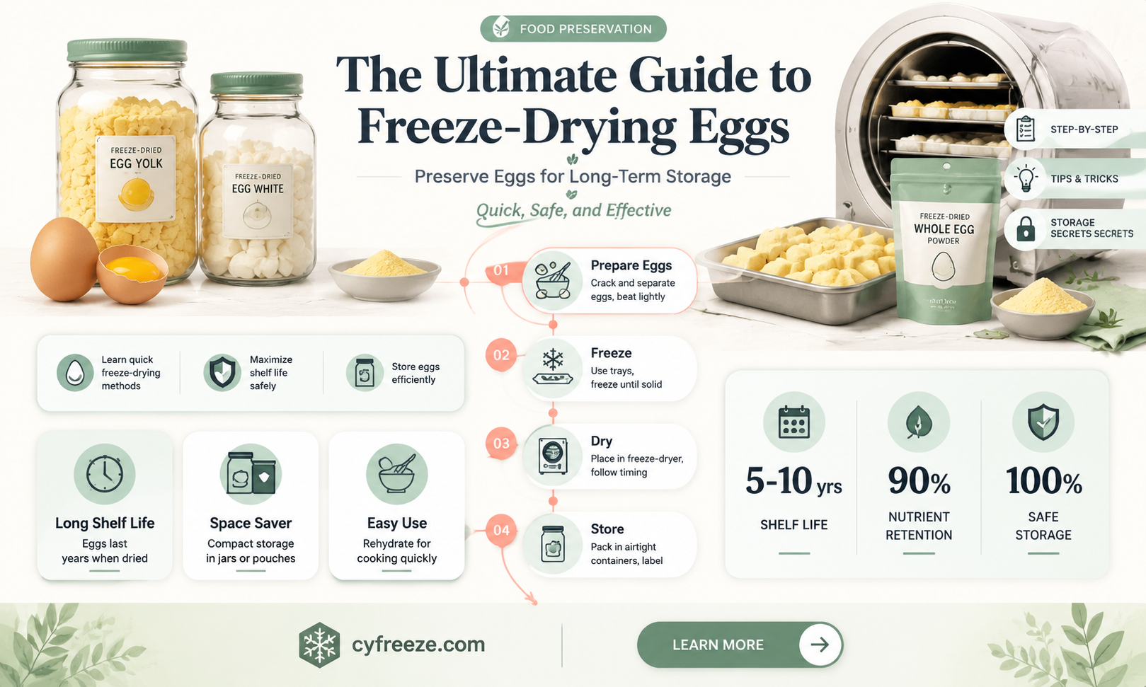 can you freeze dry eggs