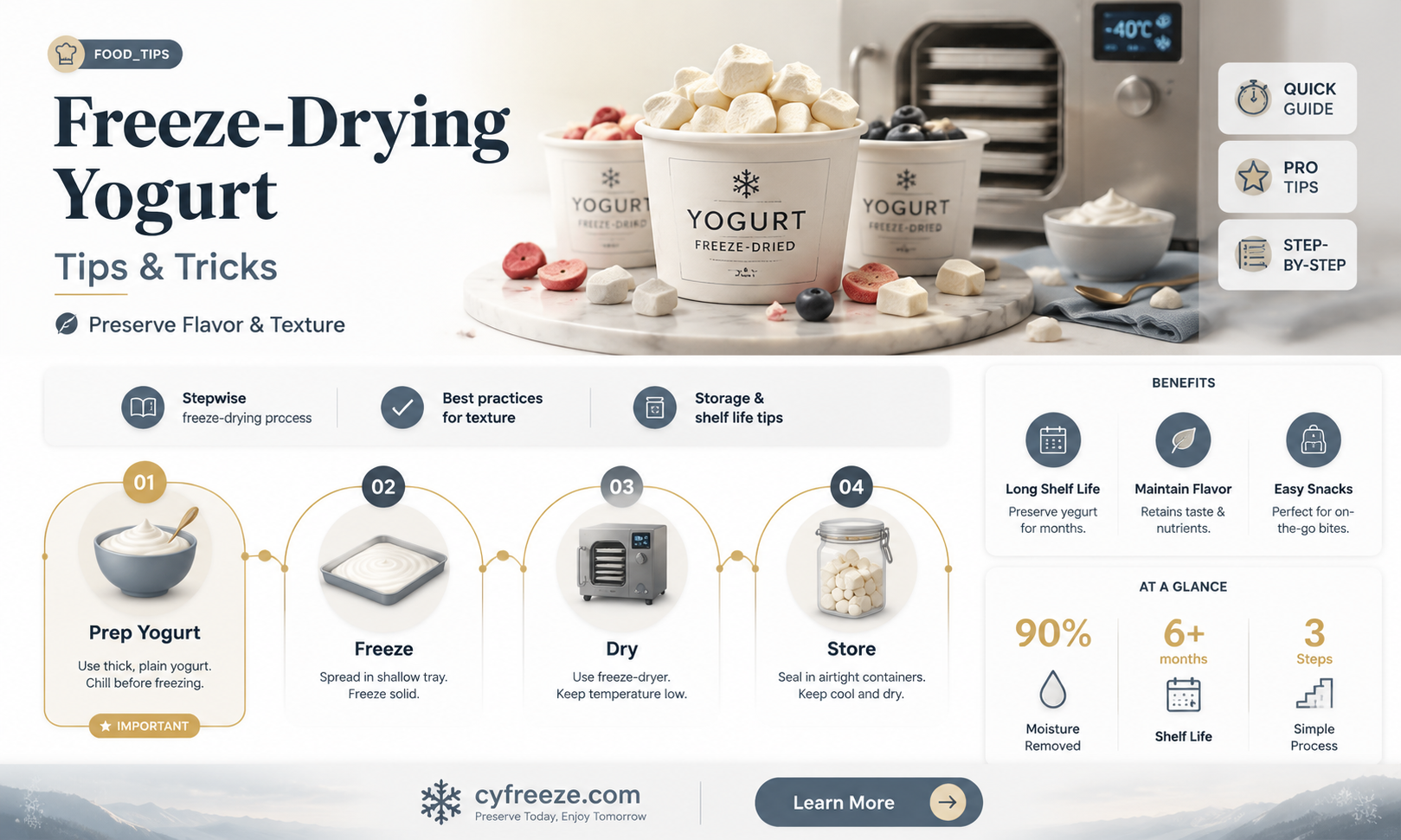 can you freeze dry yogurt