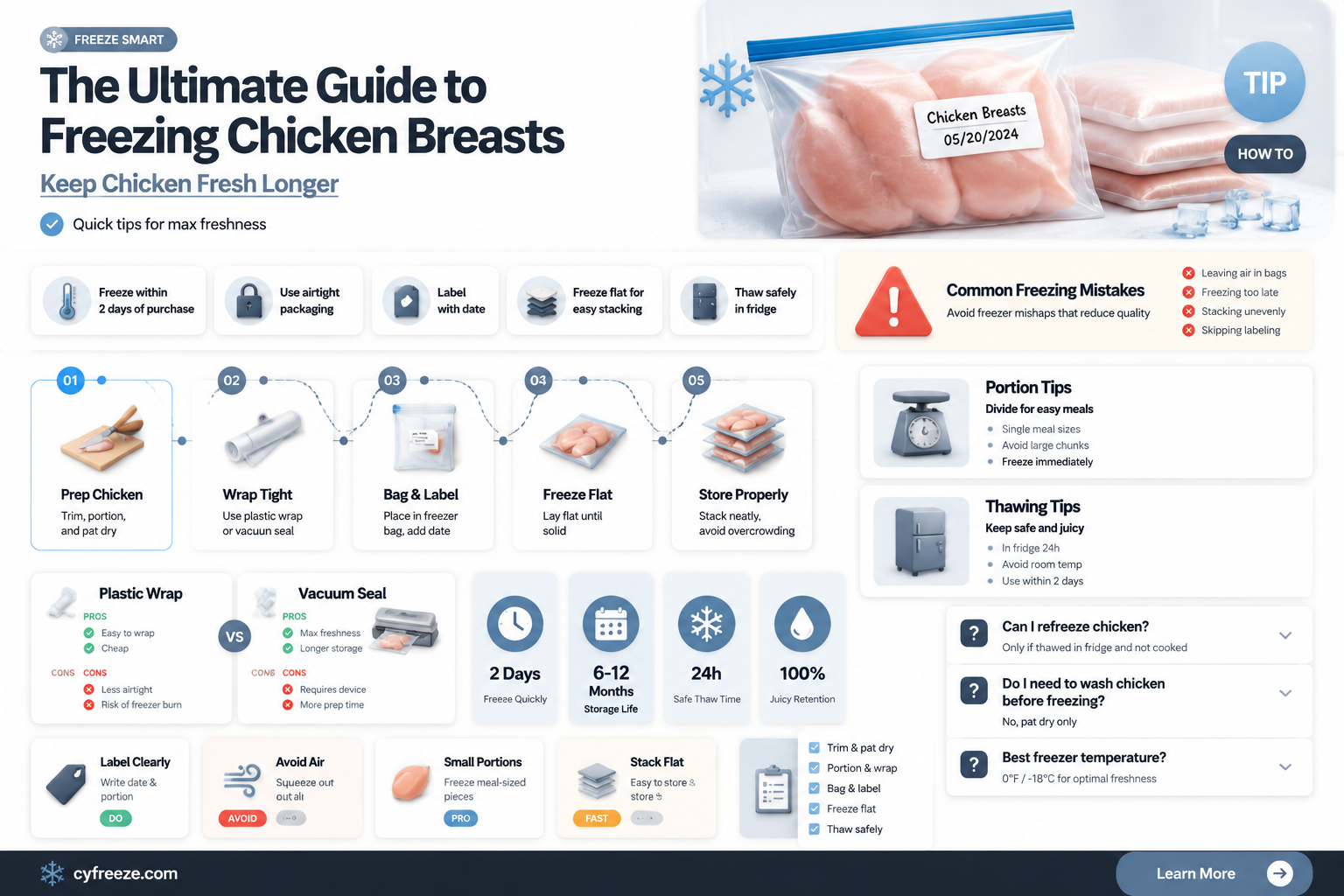 can you freeze chicken breasts