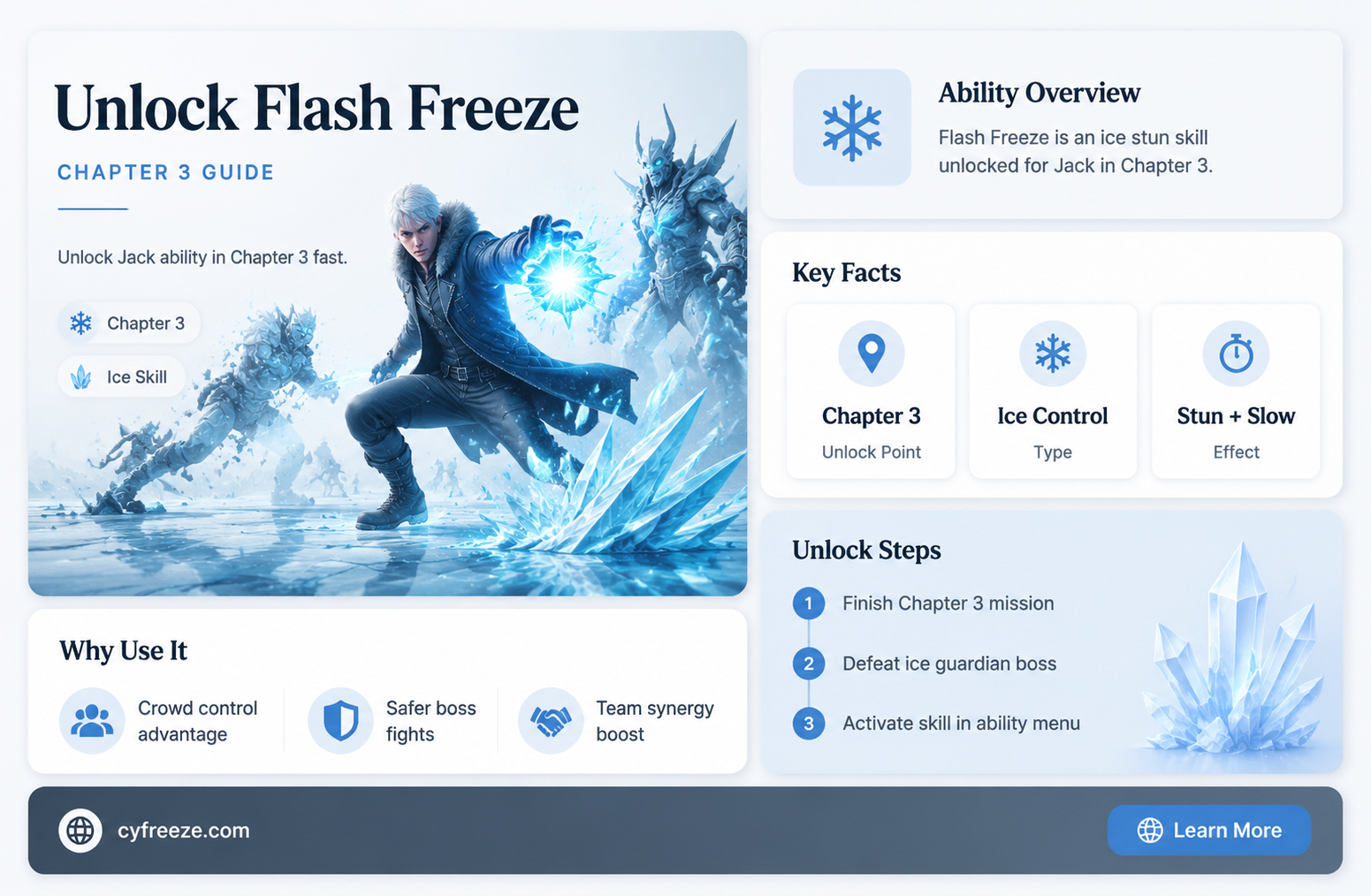 can you get jacks fladh freeze ability in chapter 3