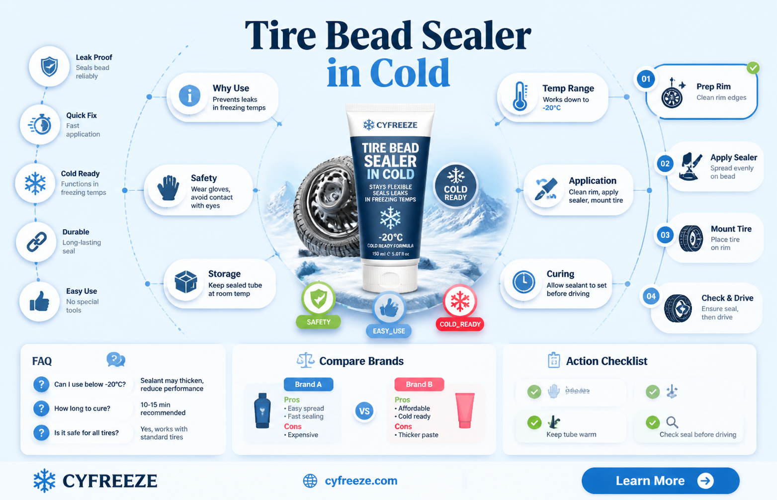 can tire bead sealer be used in freezing temperatures