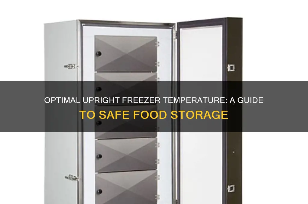 what an average upright freezer temperature