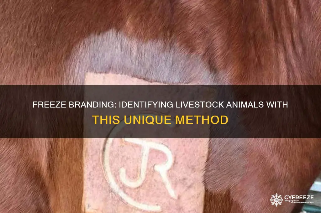 what animals is freeze branding used on