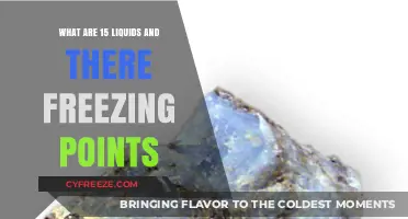 Exploring 15 Common Liquids and Their Unique Freezing Points