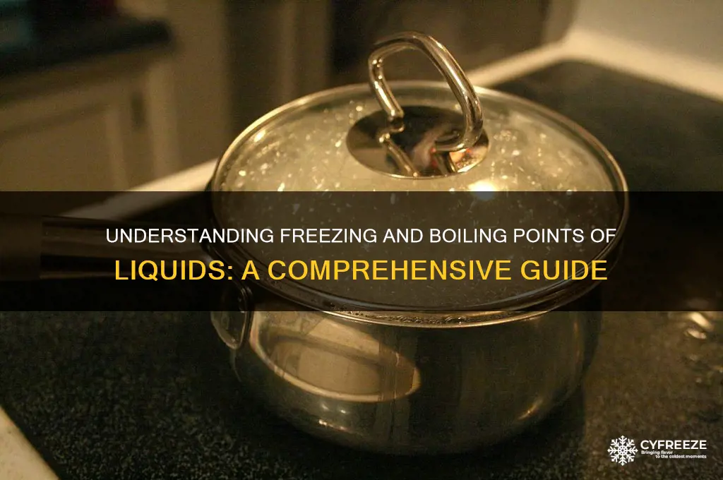 what are freezing points and bioling points of liquids
