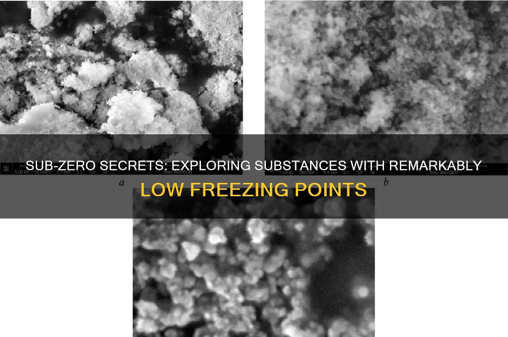 what are some things that have a low freezing point