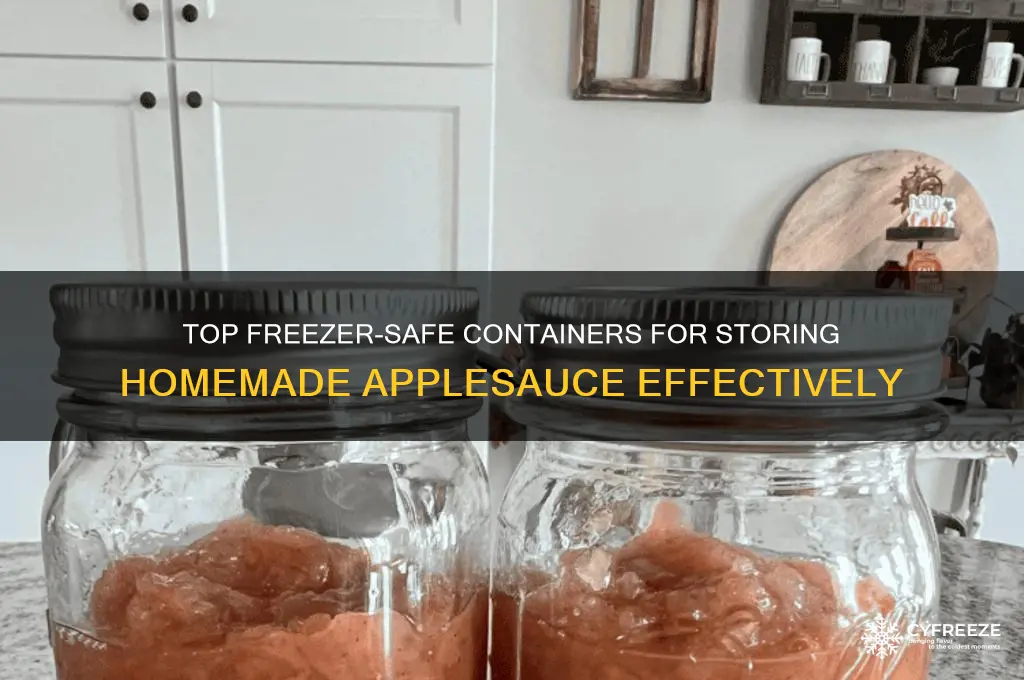 what are the best containers to use to freeze applesauce