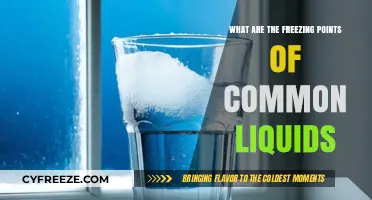 Exploring the Freezing Points of Everyday Liquids: A Comprehensive Guide