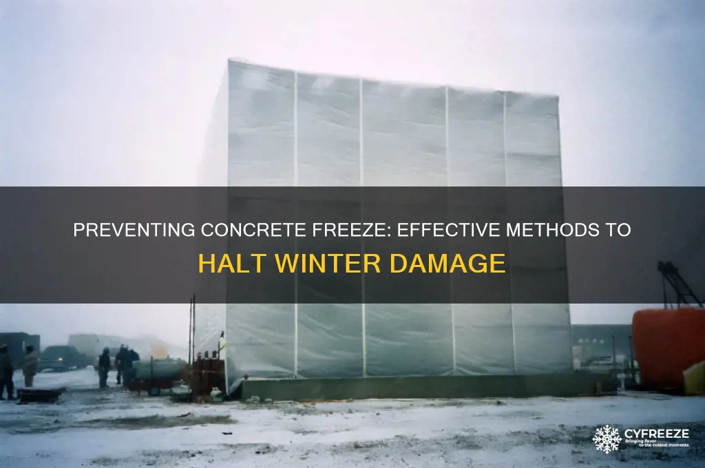 what can be used to stop concrete from freezing