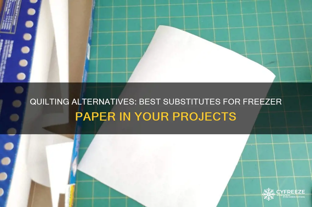 what can i use instead of freezer paper for quilting
