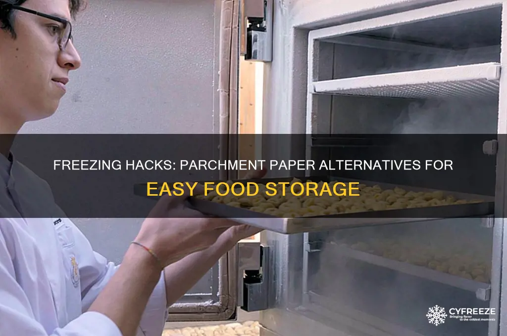 what can i use instead of parchment paper for freezing