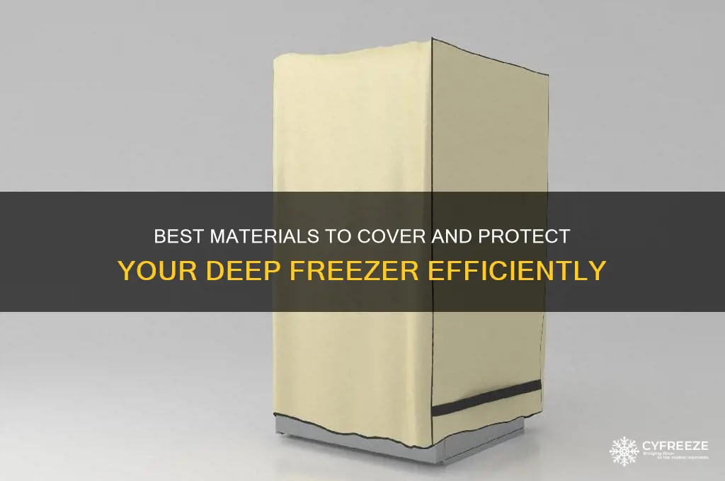 what can i use to cover a deep freezer