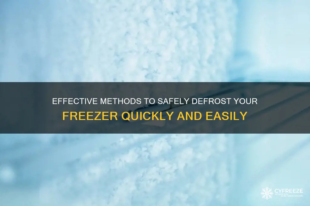 what can i use to defrost my freezer