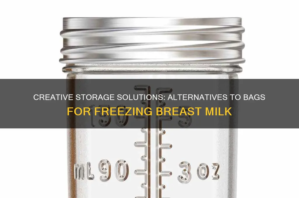what can i use to freeze breast milk besides bags