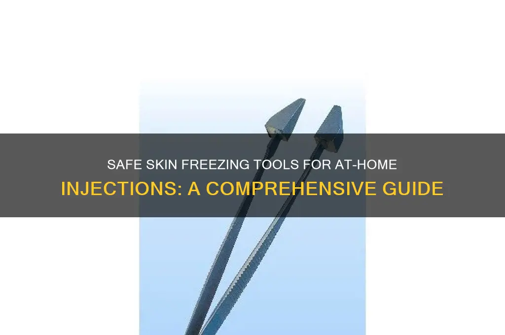 what can i use to freeze my skin to inject