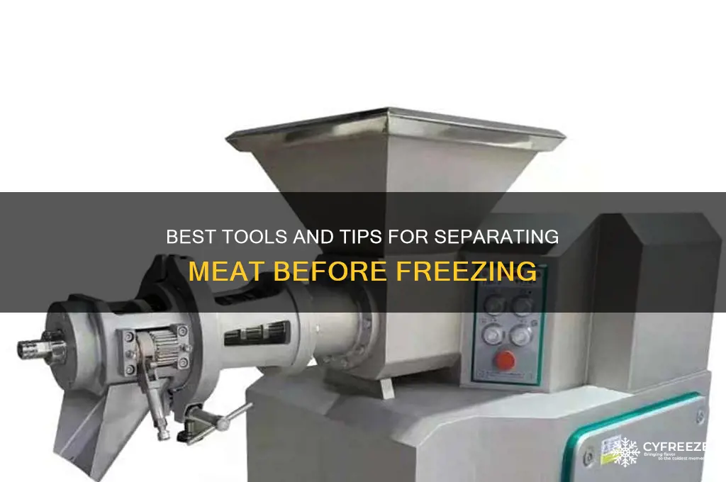 what can i use to separate meat for freezing