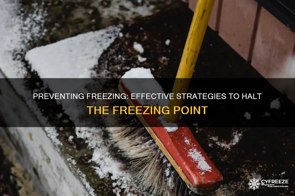 what can we do to stop the freezing point