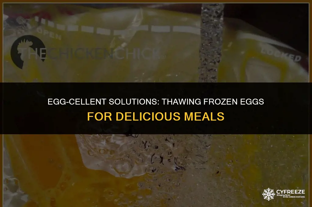 what can you do if eggs freeze