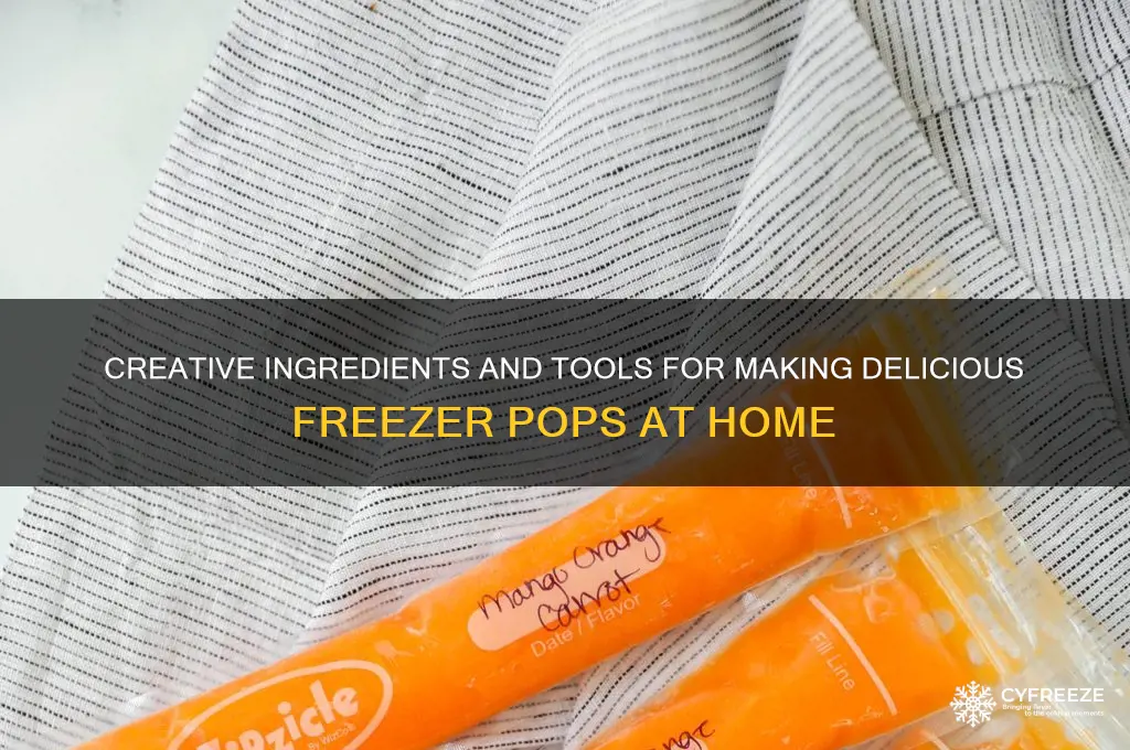 what can you use when making freezer pops