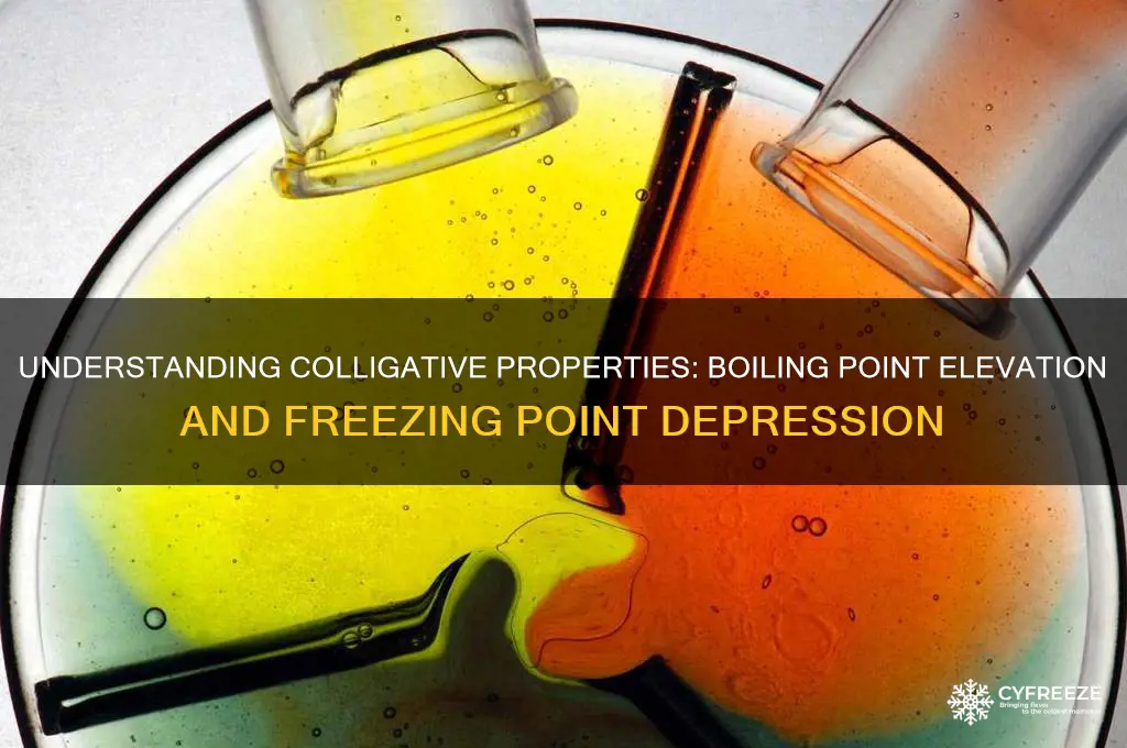 what causes boiling point elevation and freezing point depression