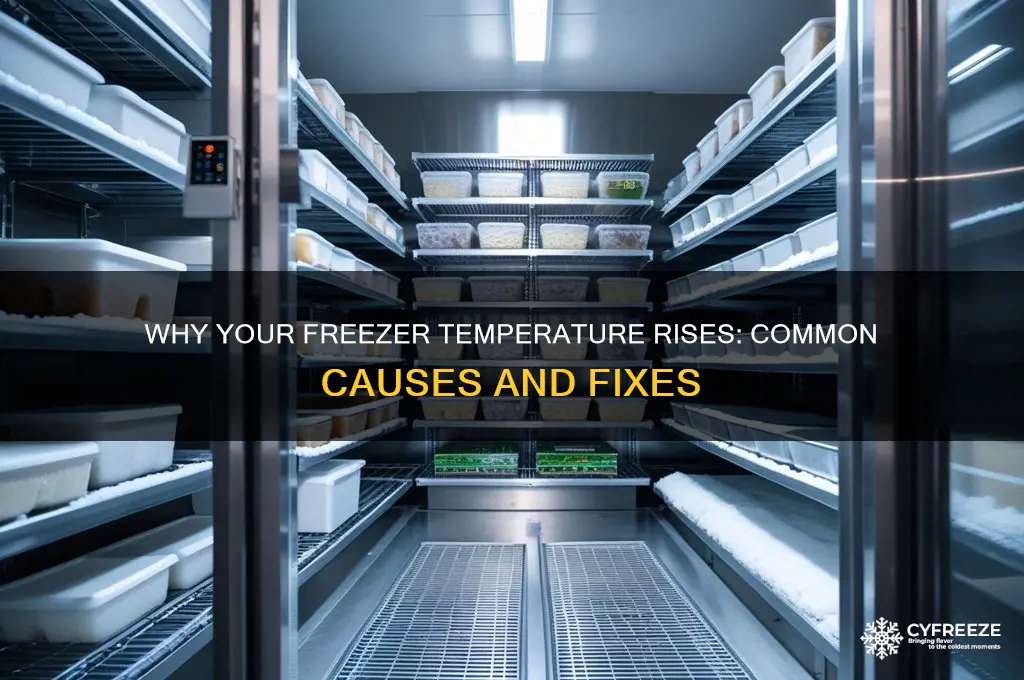 what causes freezer temperature to rise