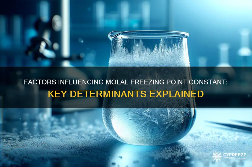what changes the molal freezing point constant