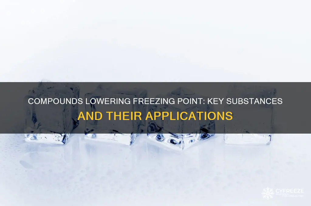 what compounds are used in freezing point depression