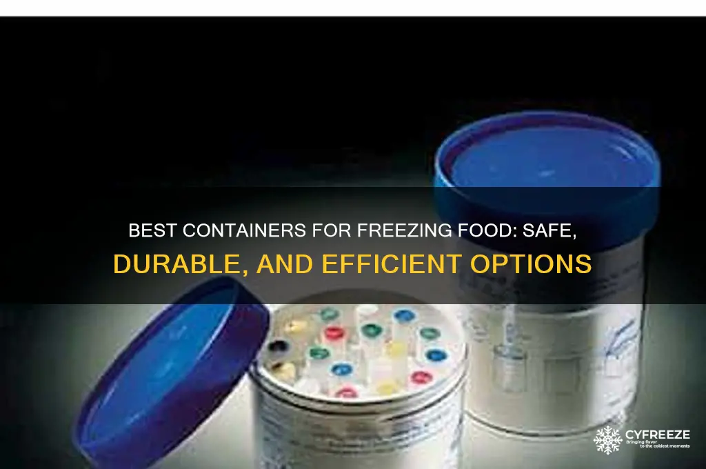 what containers to use for freezing food