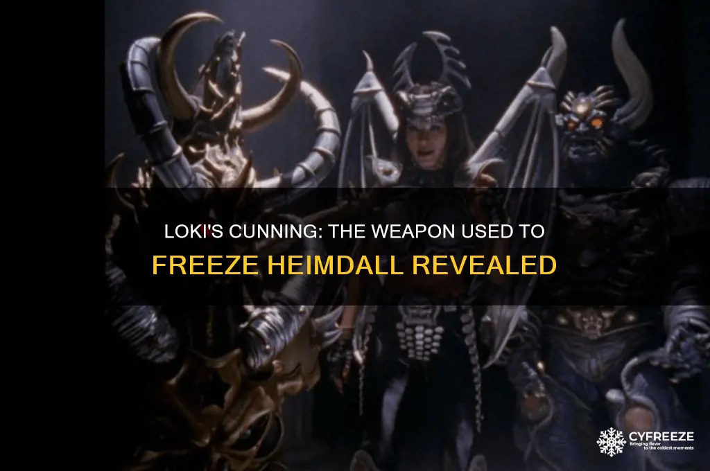 what did loki use to freeze heimdall