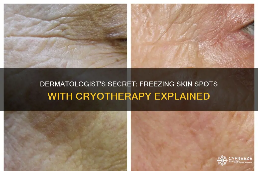 what do dermatologist use to freeze spots