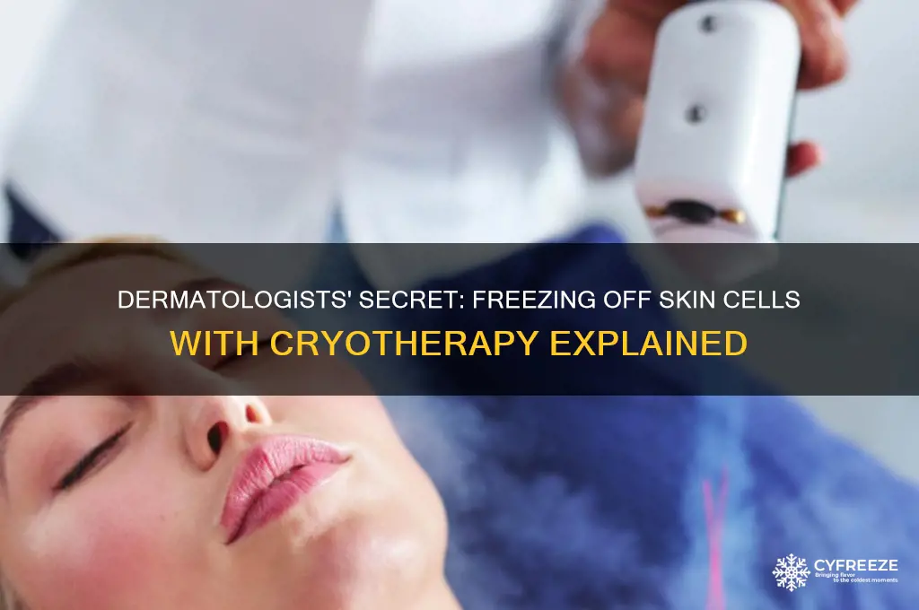 what do dermatologists use to freeze off cells