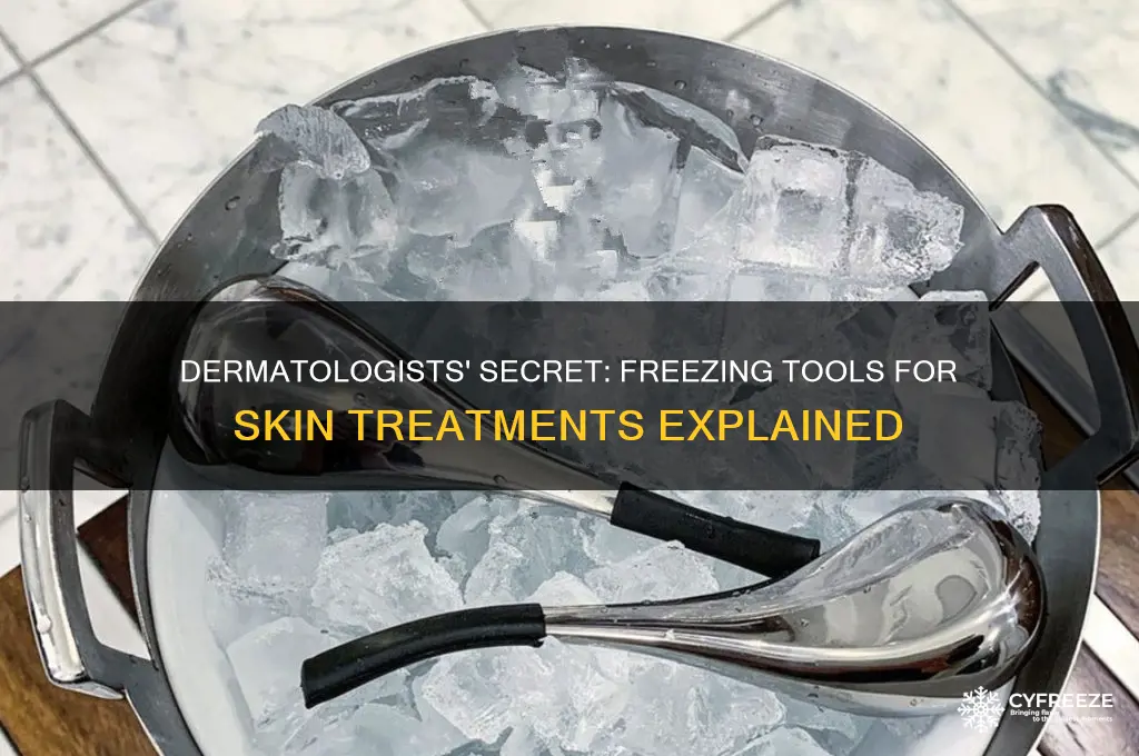 what do dermatologists use to freeze