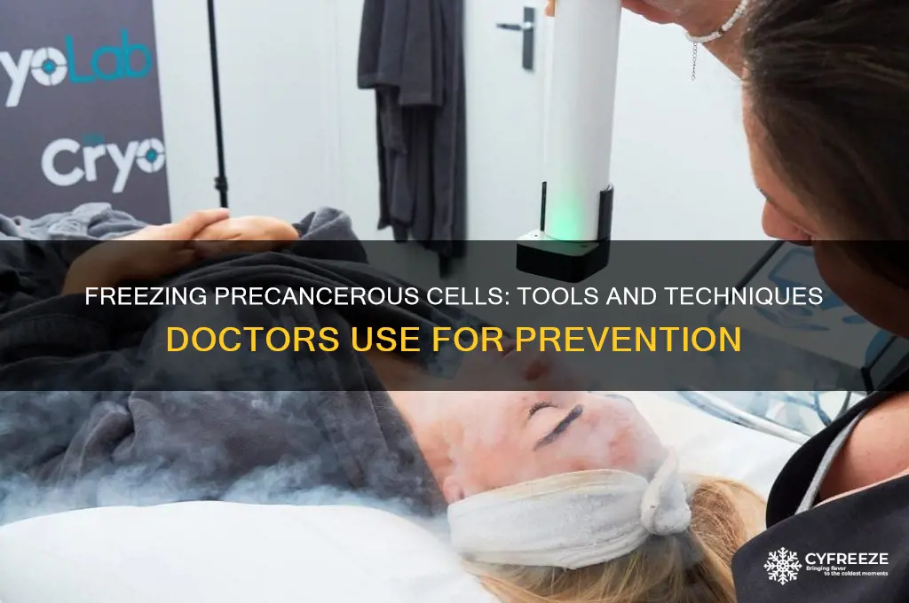 what do doctors use to freeze pre precancerous cells