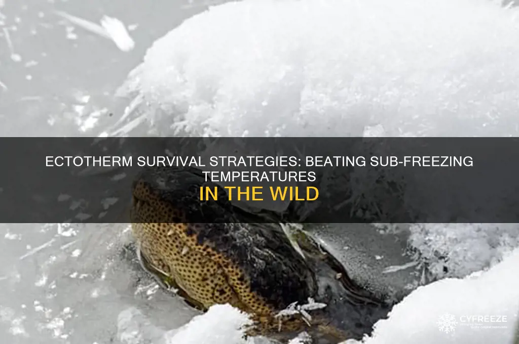 what do ectotherms do to survive sub freezing temperatures