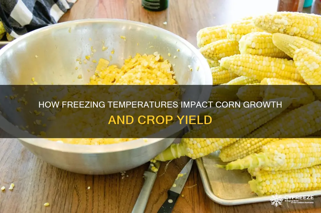 what do freezing temperatures do to corn
