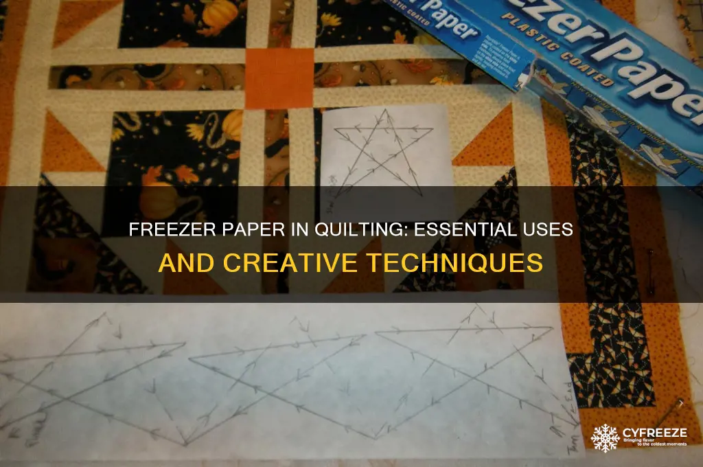 what do quilters use freezer paper for