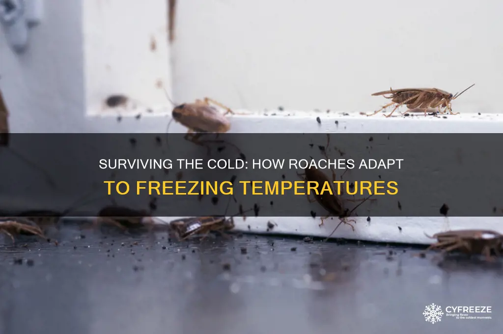 what do roaches do in freezing temperatures
