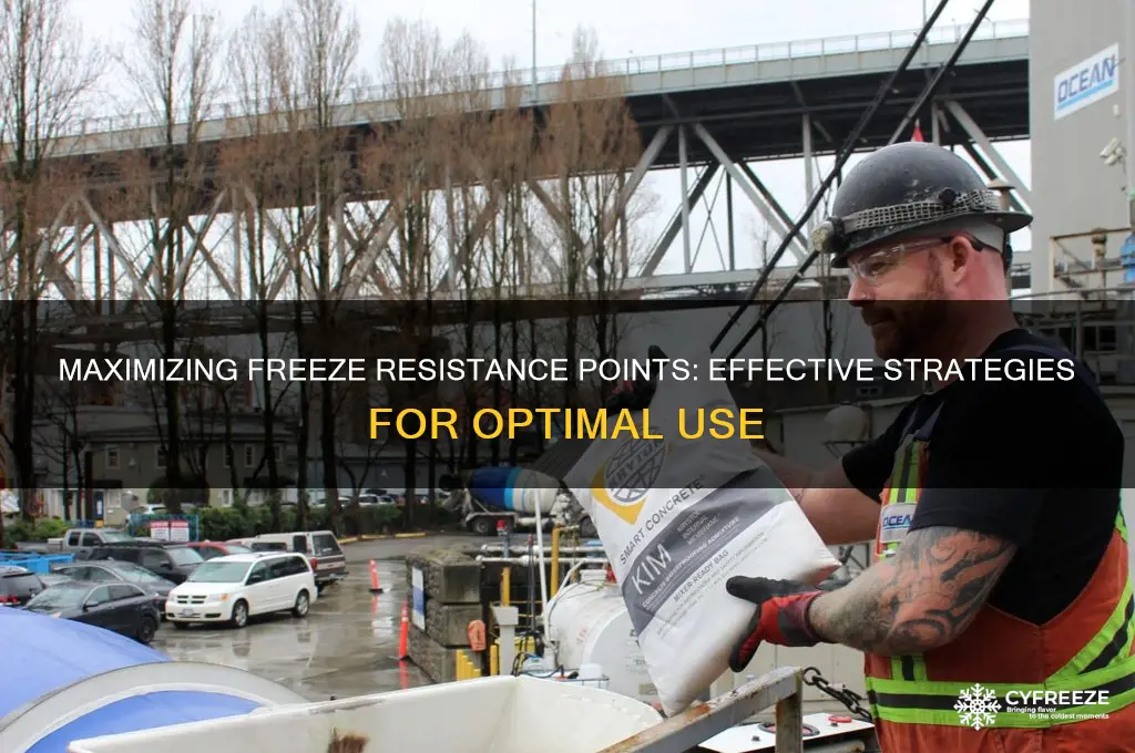 what do you do with freeze resistance points