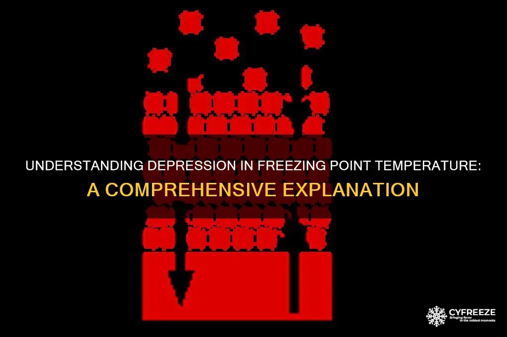 what do you mean by depression in freezing point temperature