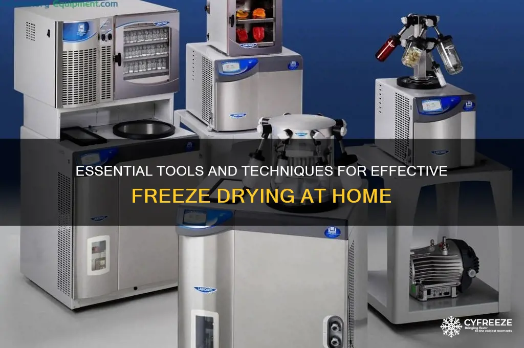what do you use to freeze dryer