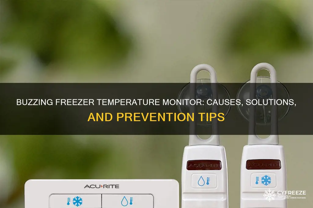 what does a buzzing freezer temperature monitor mean