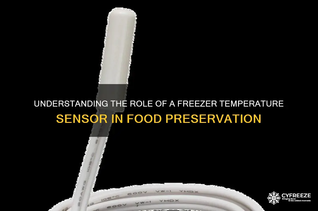 what does a freezer temperature sensor do
