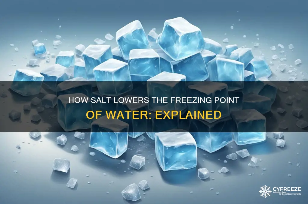 what does adding salt do the freezing point