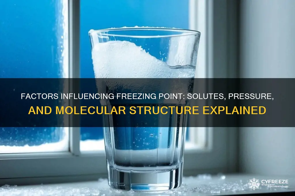 what does freezing point depend on