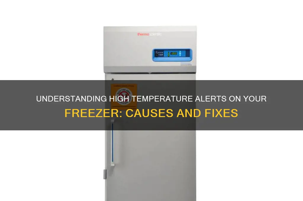 what does high temperature mean on freezer